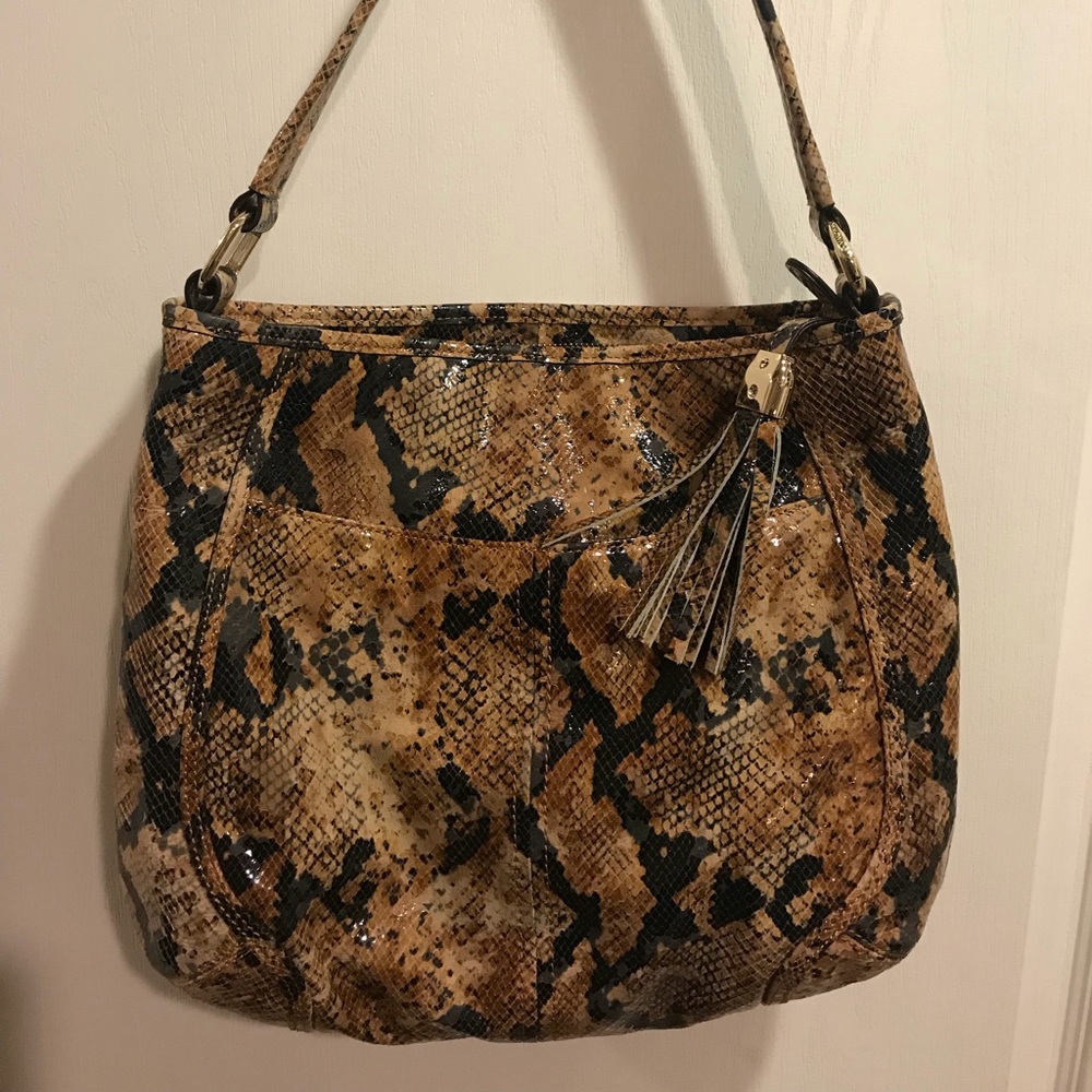 B Makowsky animal print handbag